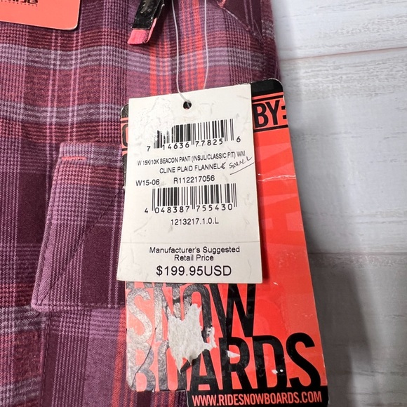 RIDE Snowboard Snowboarding Pants  (11-12) Girls Breathable Waterproof - Picture 7 of 12